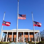 Georgia Governors Mansion Flags Half Staff