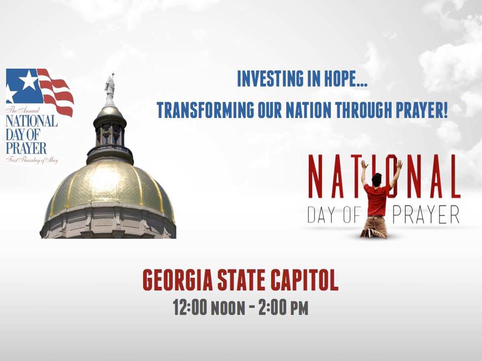 Politics, Campaigns and Elections National Day of Prayer GA State Capitol Service