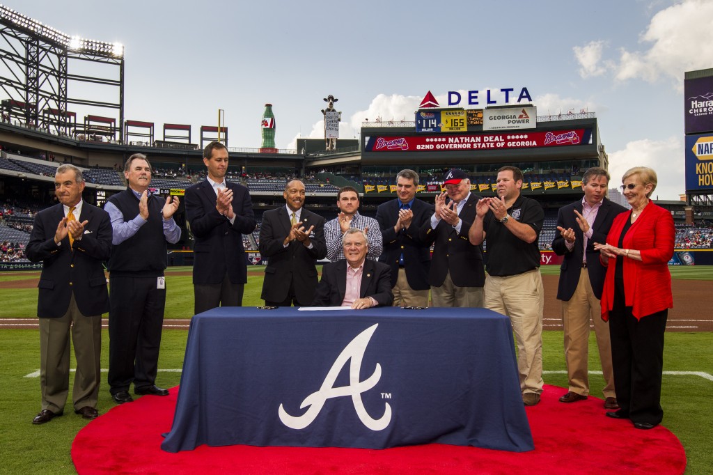 GovernorDealBraves Signing