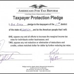 Bob Barr signs Americans for Tax Reform Pledge