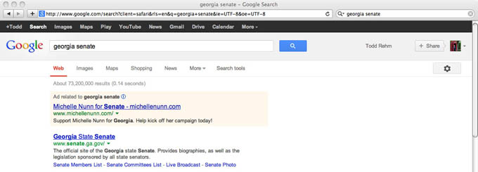 Michelle Nunn Google ads 680
