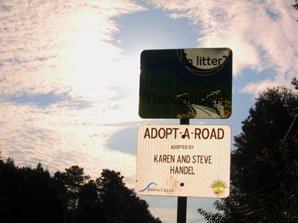 Karen Steve Handel Adopt a Road