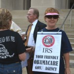 Signs, signs, everywhere signs – at the Tea Party Rally against Obamacare