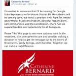 Catherine Bernard announces Primary challenge to State Rep. Mike Jacobs 
