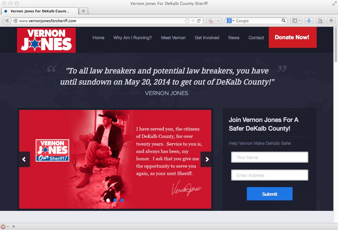 Vernon Jones DeKalb Sheriff Website