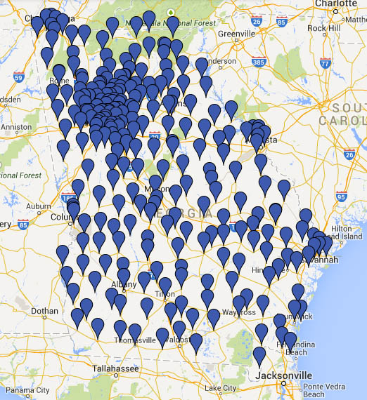 Google Early Vote Map