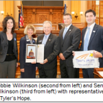 Sen. John Wilkinson: Brings Awareness to Dystonia at the State Capitol 
