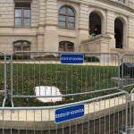 Georgia Capitol Barricades today