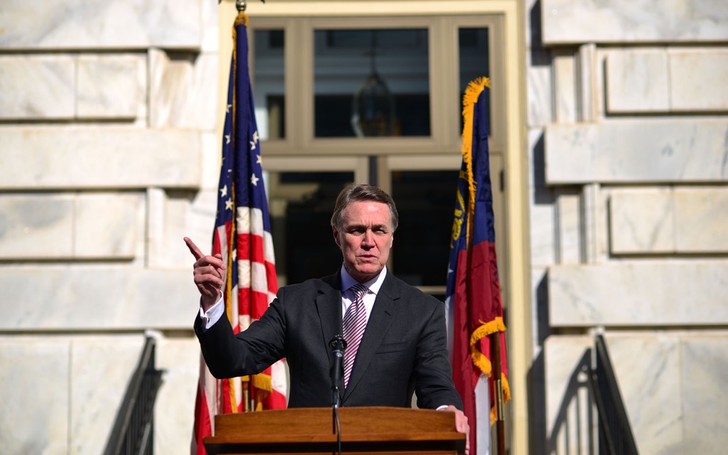 David Perdue Pointing