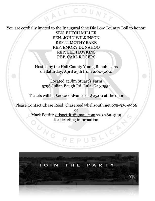 Sine DIe Low County Invite