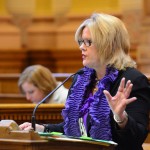 Senator Renee Unterman introducing SR7 and SB8