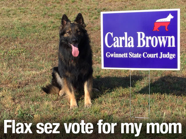 Carla Dog Sign with Dog