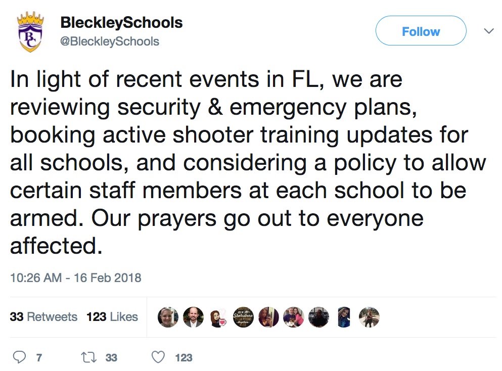 Bleckley Tweet
